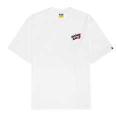 A Bathing Ape Logo Relaxed Fit Tee blanc