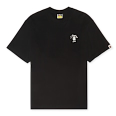 A Bathing Ape One Point College Relaxed Fit Tee black