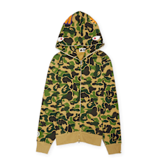 A Bathing Ape ABC Camo Crystal Stone Shark Full Zip Hoodie pink camouflage