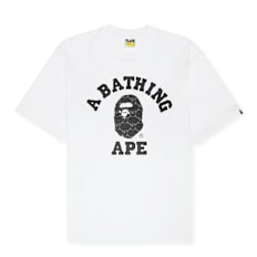 A Bathing Ape College Monogram College Relaxed Fit Tee blanc