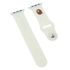 A Bathing Ape Neon Camo Watch Band white Undefined Color