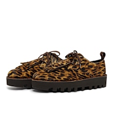 Clarks x Engineered Garments Desert Khan EG "Leopard Print" brun