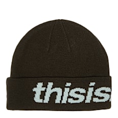 thisisneverthat HSP-Logo Big Cuff Beanie bruin