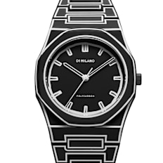 D1 Milano Polycarbon Black Sketch Watch 40.5mm noir