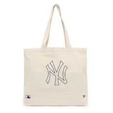 New Era Mlb Light Canvas Tote Bag New York Yankees Ivonvy beige