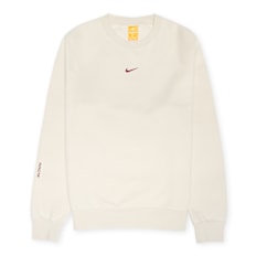 Nike Nockta Fleece Crewneck lt orewood brn/team red beige