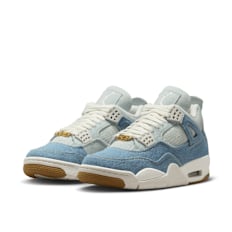 Jordan Wmns Air Jordan 4 Retro Tex "Worn Blue Denim" blau