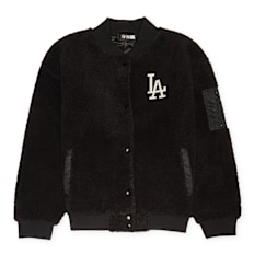 New Era MLB OS Sherpa Bomber Los Angeles Dodgers blk schwarz