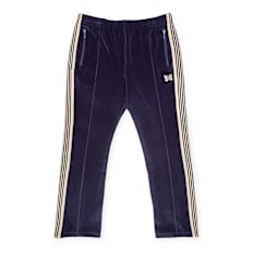 Needles&nbsp; Narrow Track Pant - C/PE Velour bleu