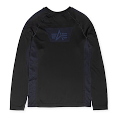 Alpha Industries Seamless Longsleeve Shirt noir