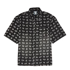 Billionaire Boys Club Diamonds & Dollars Oversized SS Denim Shirt schwarz