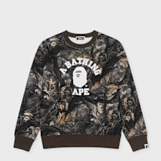 A Bathing Ape Tree Edge Camo College Relaxed Fit Crewneck #2 M multicolor
