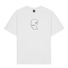 Brain Dead Brain Dead Logo Head T-Shirt blanc