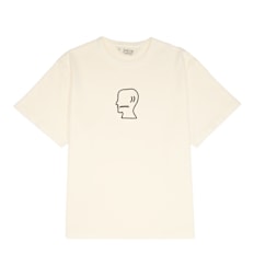 Brain Dead Heavyweight 3D Embroidery Logohead T-Shirt beige