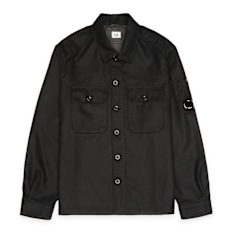 C. P. Company Overshirt In Felt zwart
