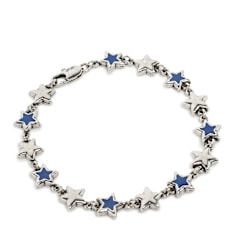TwoJeys&nbsp; Enameled Stars Bracelet argent