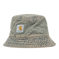 Carhartt WIP Tigan Bucket Hat blue / leather blau