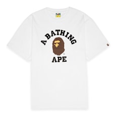 A Bathing Ape College Tee M white
