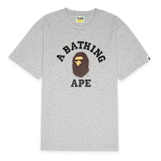 A Bathing Ape College Tee white grau