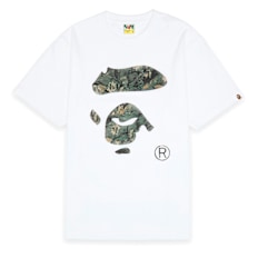 A Bathing Ape Tree Edge Camo Ape Face Tee Weiss