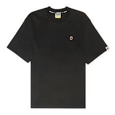 A Bathing Ape One Point Relaxed Fit Tee M beige schwarz