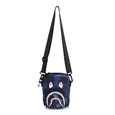 A Bathing Ape Color Camo Shark Mini Bag blauw