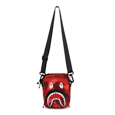 A Bathing Ape&nbsp; Color Camo Shark Mini Bag rouge