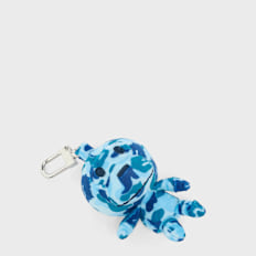 A Bathing Ape ABC Camo Baby Milo Plush Doll Key Chain L blauw