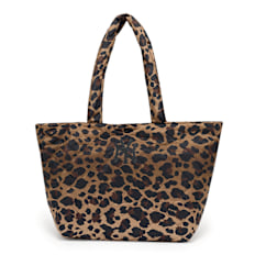 New Era Leopard Quilted Tote Bag brun