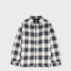 No Problemo Mino Problemo Checkered Overshirt blau