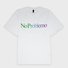 No Problemo No Problemo Gradient SS Tee weiß
