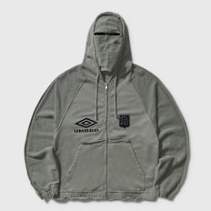 Umbro by Slam Jam Royal Arms Zip Masked Hoodie grijs