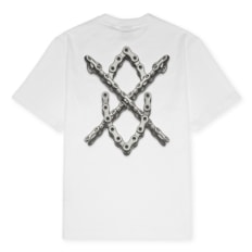 Daily Paper Chain Shield T-Shirt weiß