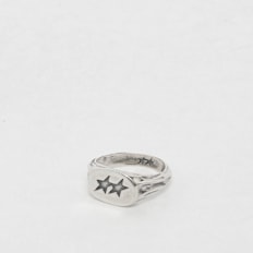 TwoJeys Superstar Signet Ring silber