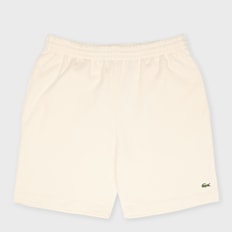 Lacoste Regular Fit-Shorts aus Fleece beige