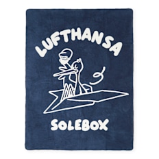 solebox x Lufthansa Blanket blau