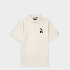 New Era Mlb Rib Reg Polo beige