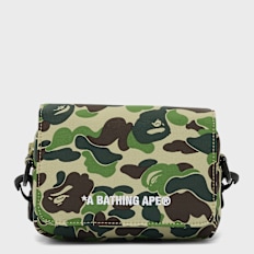 A Bathing Ape ABC Camo Mini Shoulder Bag green