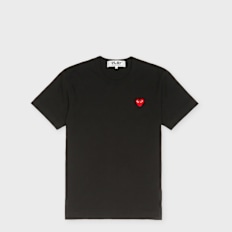 Comme des Garcons Play T-Shirt Red Heart Logo schwarz