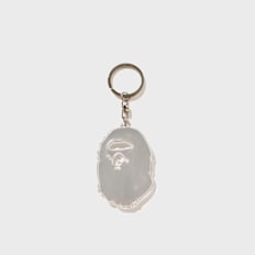 A Bathing Ape Ape Head Reflective Keychain wit