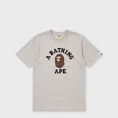 A Bathing Ape College Tee white grau