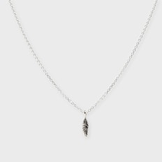 TwoJeys&nbsp; Feather Necklace argent