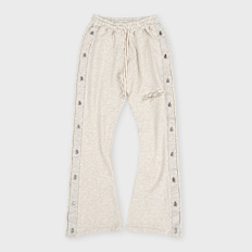 HELLSTAR Mirrorface Tattoo Logo Sweatpants beige