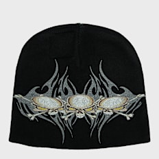 HELLSTAR Tribal Skullz 2 Beanie black