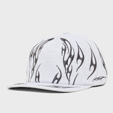 HELLSTAR Tribal Flame Hat white