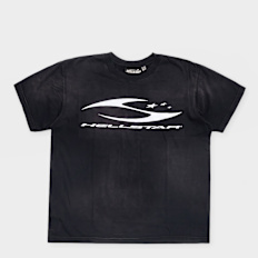 HELLSTAR Cursive Logo T-Shirt grey