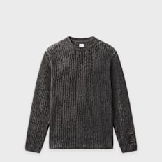 C. P. Company Knitwear Crew Neck In Cotton Chenille raven Undefined Color