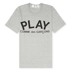 Comme des Garcons Play Play Logo T-Shirt grau