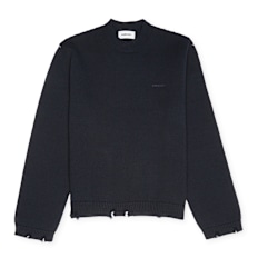 Ambush Felted Knit Regular Crew Neck blue