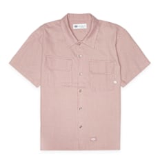 Dickies Linen Shortsleeve Work Shirt rosa